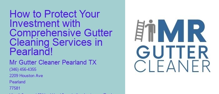 How to Protect Your Investment with Comprehensive Gutter Cleaning Services in Pearland!